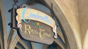 Entrance sign to Cinderella's Royal Table