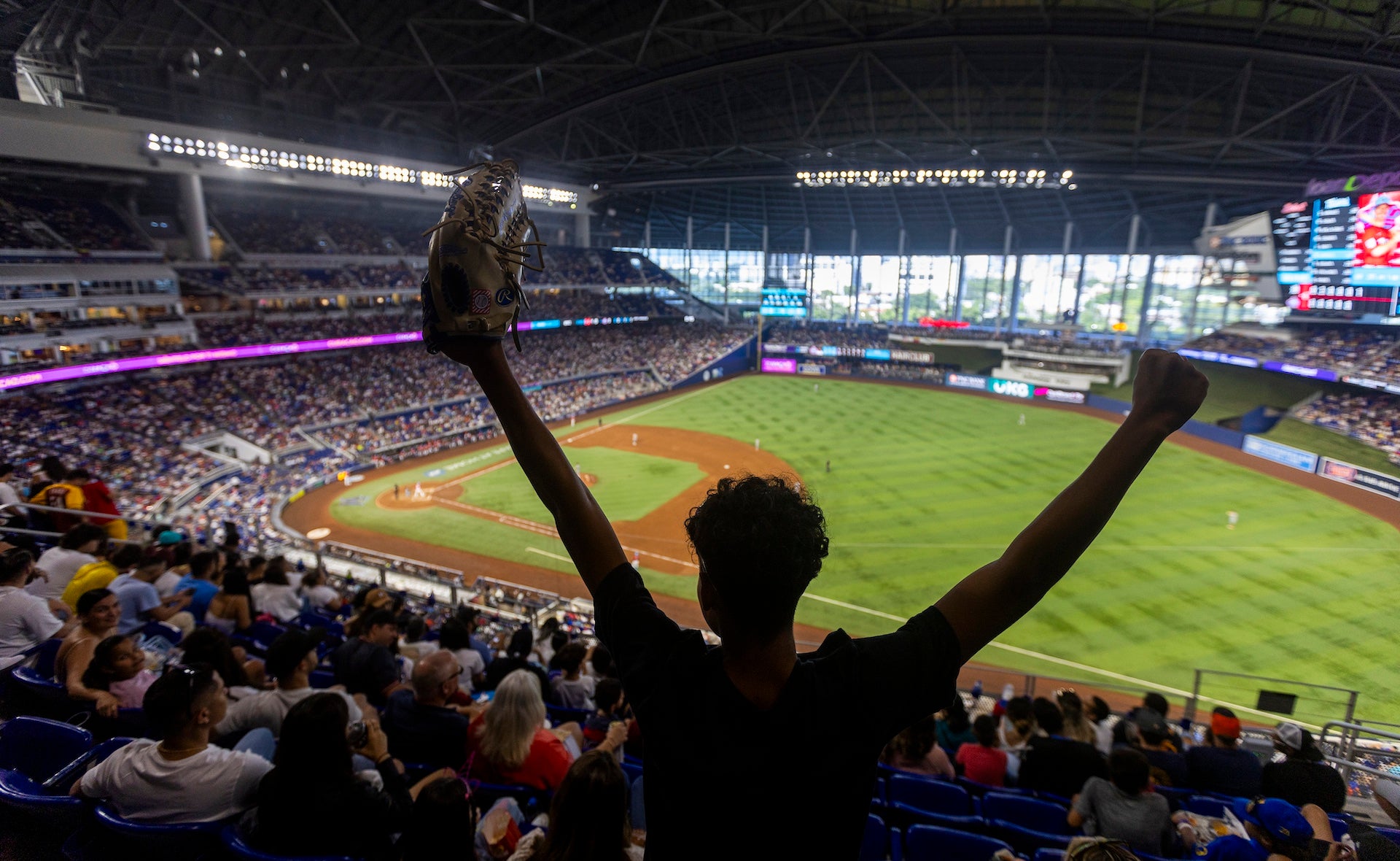 Miami, Florida, USA; Marlins fans at loanDepot park. Mandatory Credit: Fernando Medina-Miami Marlins