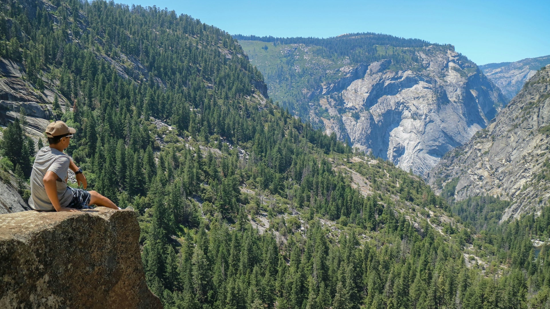 hiker at Yosemite