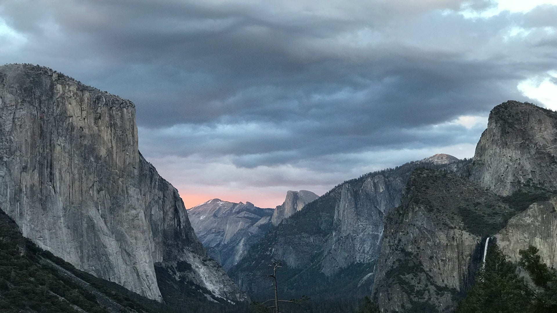 aerial views of Yosemite