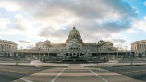 Capital building in Harrisburg, PA