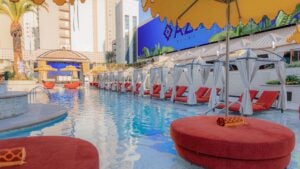 Moroccan themed pool at The Sahara