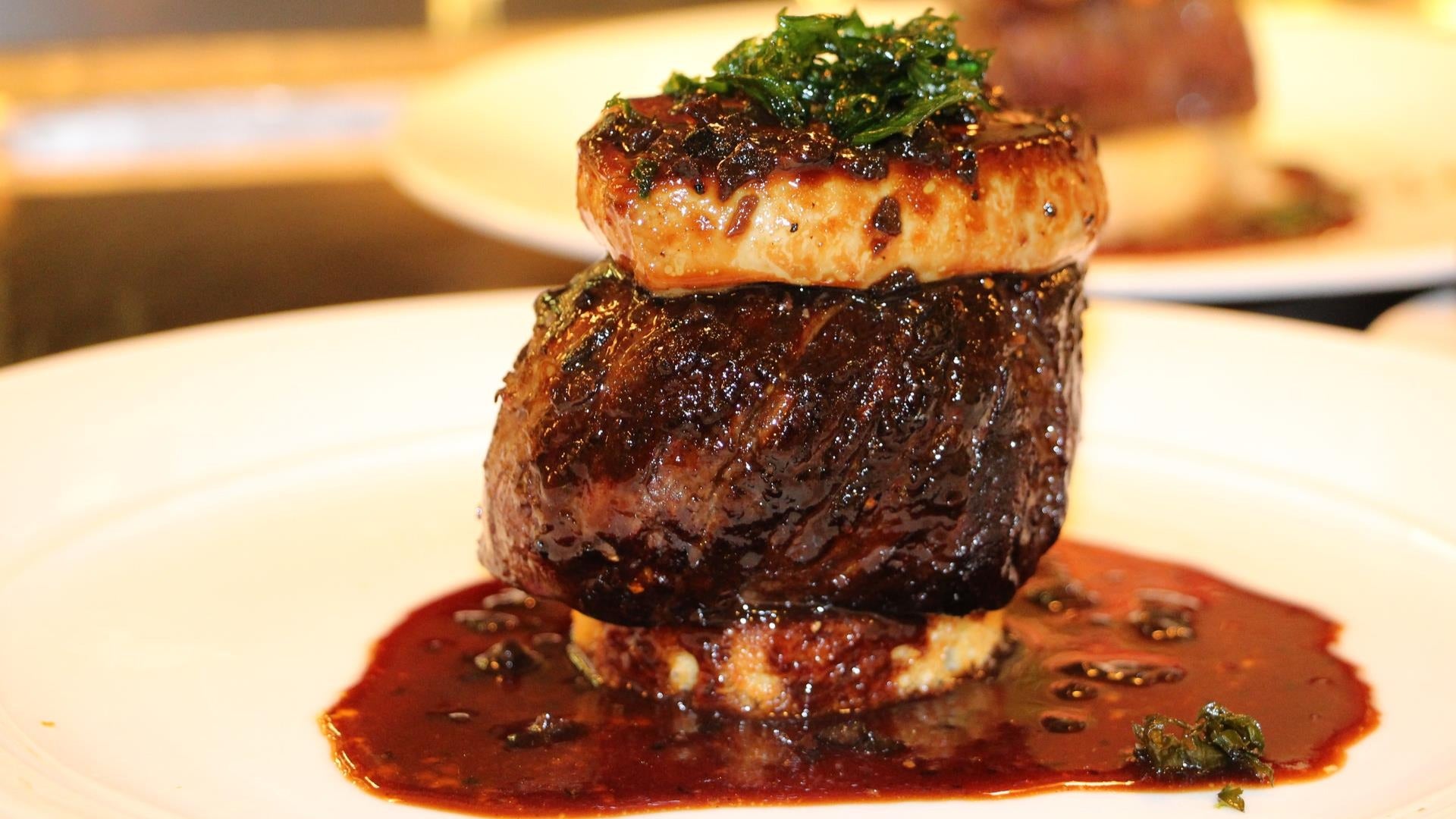 Tournedos Rossini at eiffel tower restaurant, paris hotel las vegas