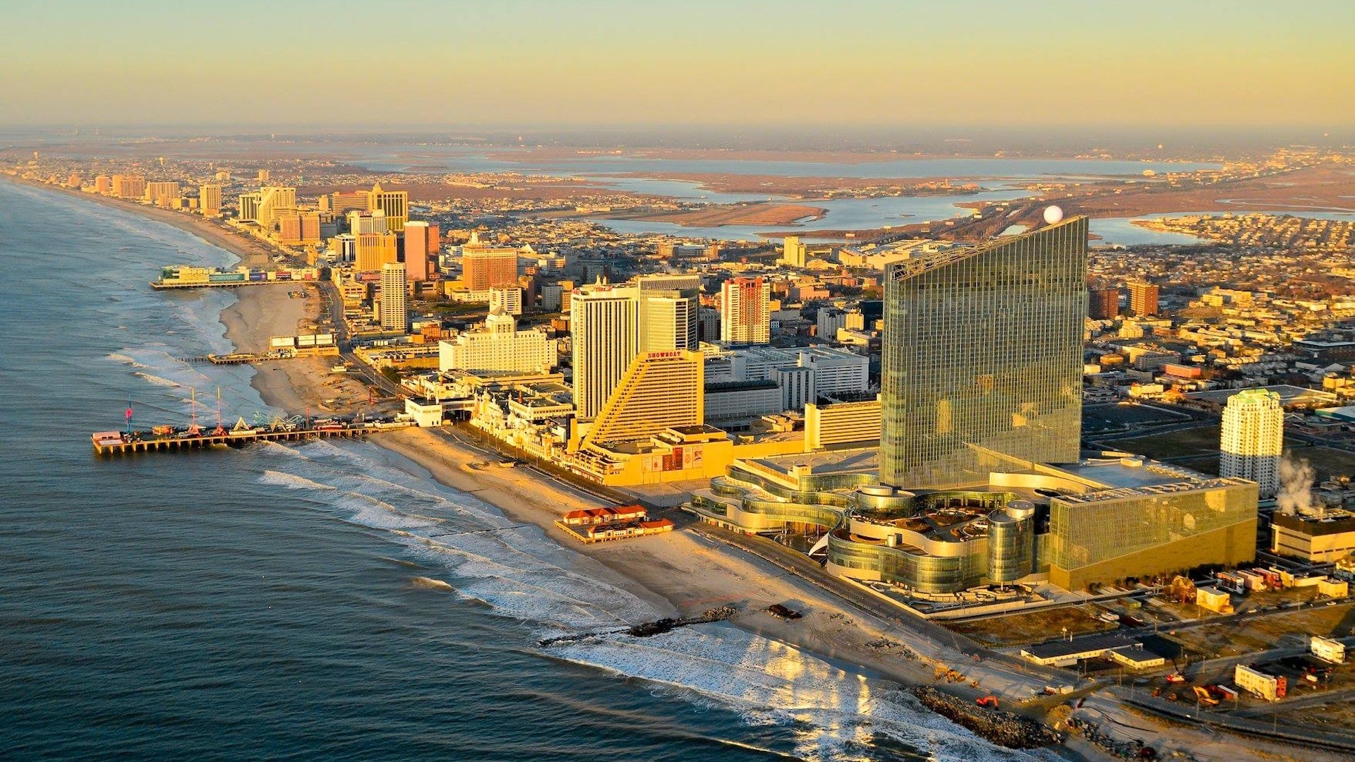 aerial view of Atlantic City