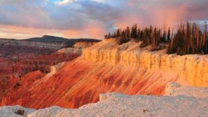 view of mountains and trees, cedar breaks