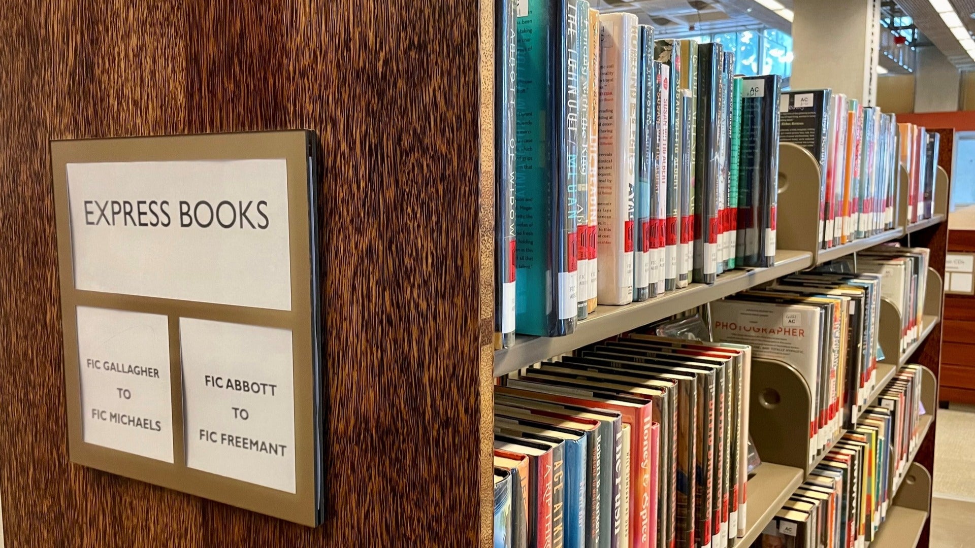 books on shelves inside a library