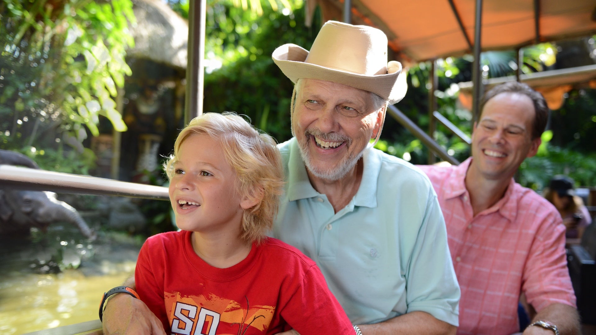 grandfather and grandson cruising