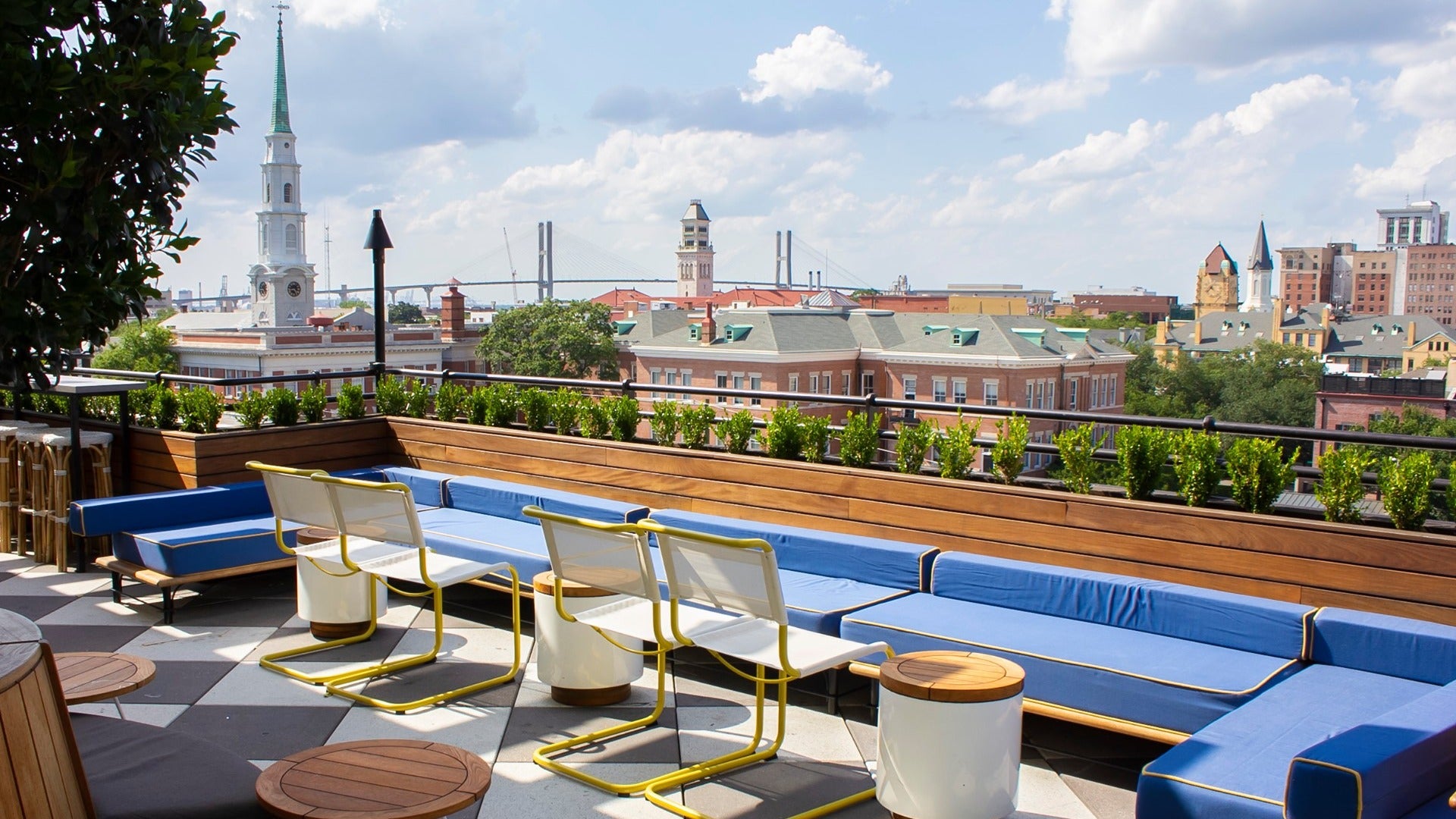 rooftop bar with view