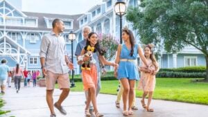 a family walking