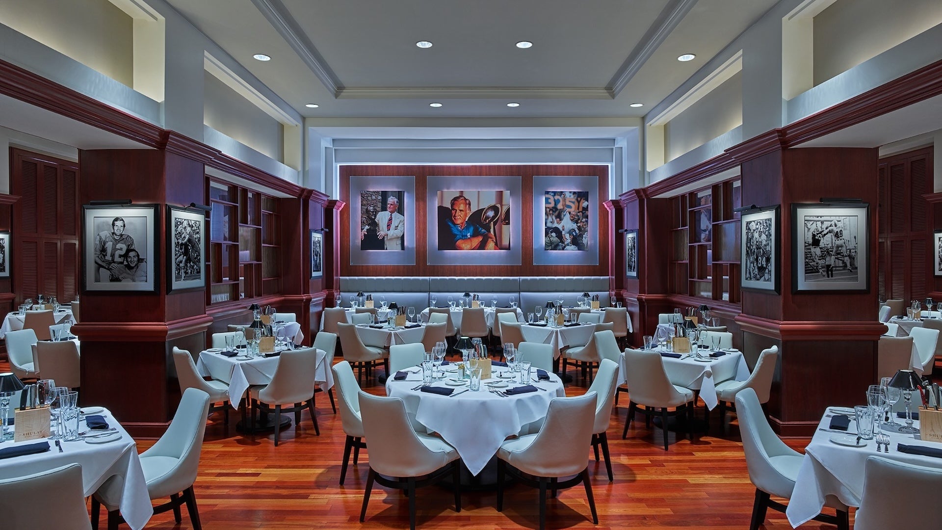 tables and chairs at Shula's Steakhouse