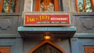 restaurant exterior with signage and windows