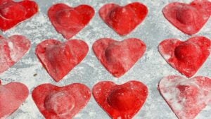 heart-shaped pasta