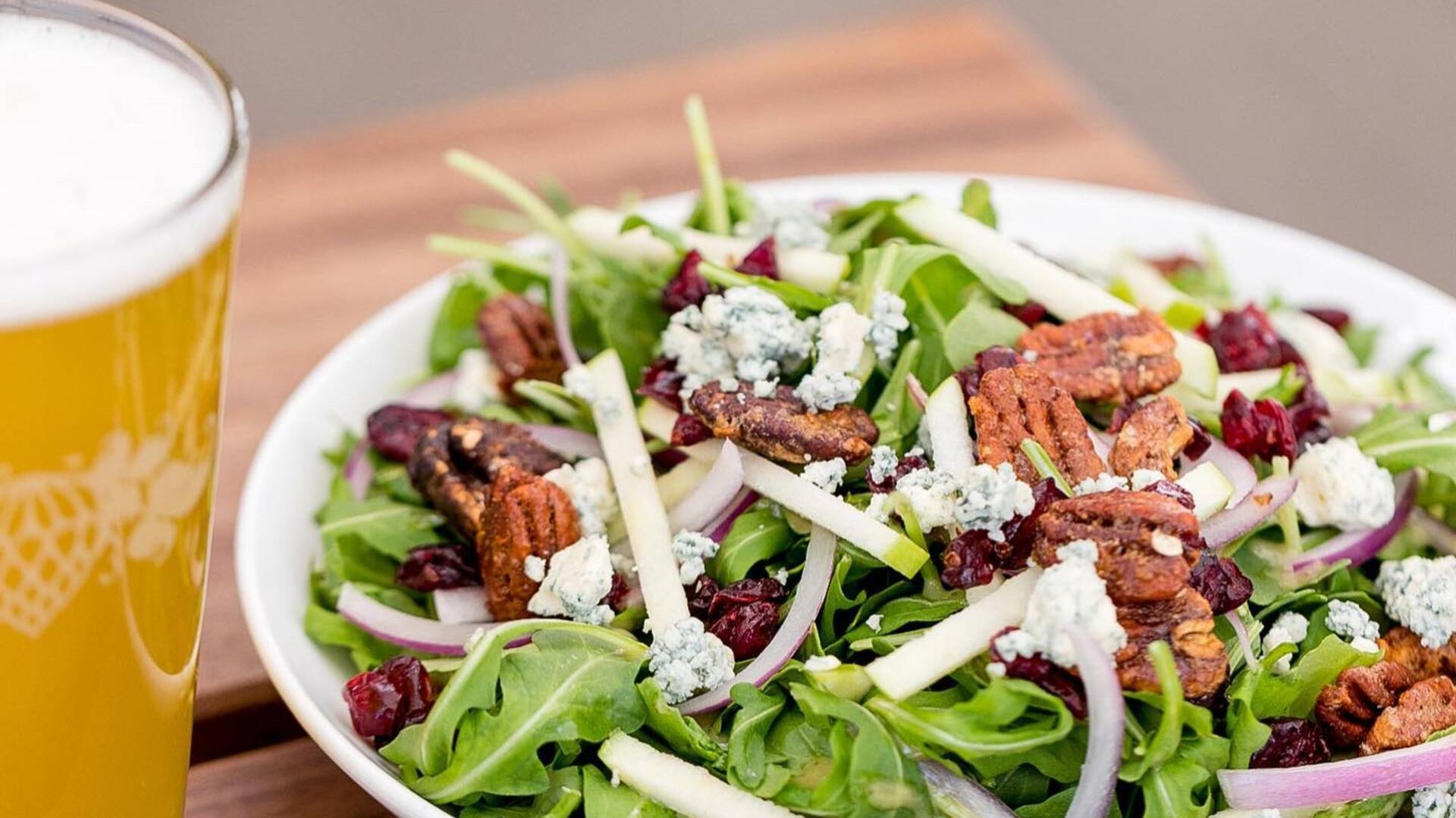 chicken salad with beer