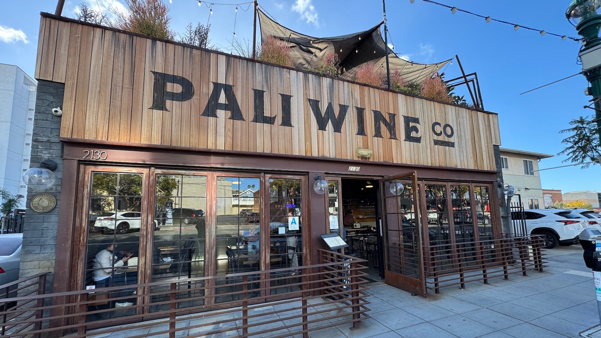 exterior of a wine bar called Pali wine