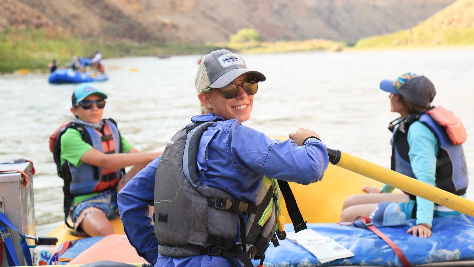 people going on a rafting trip on the river