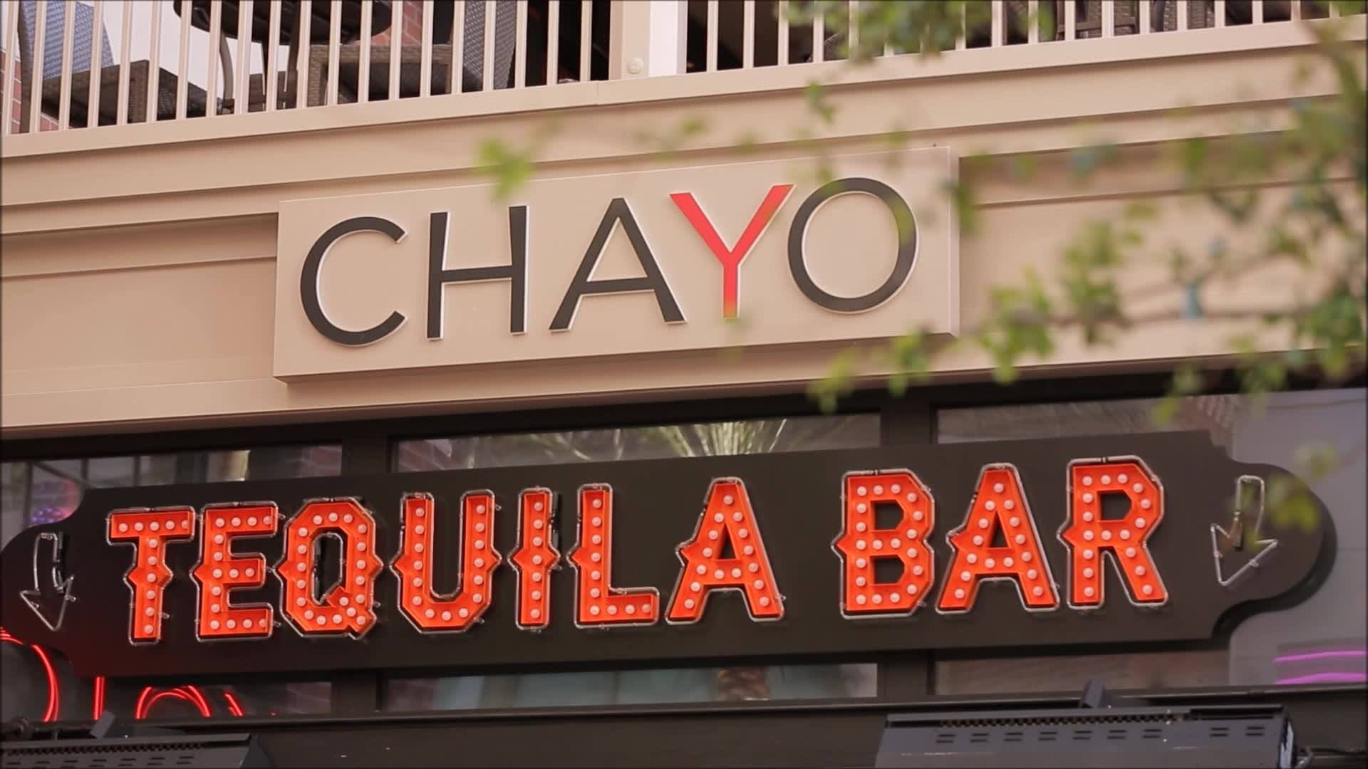 Sign that says Chayo Tequila Bar