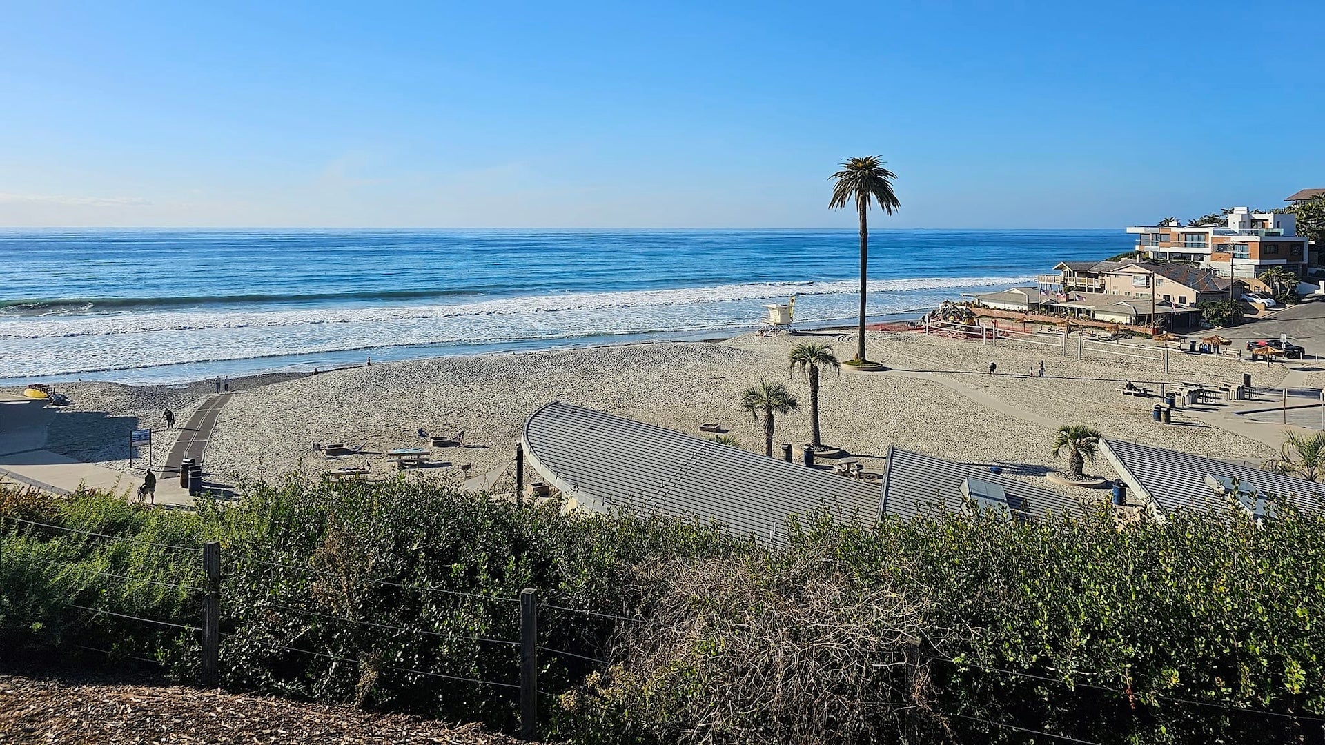 view of the beach and the shore