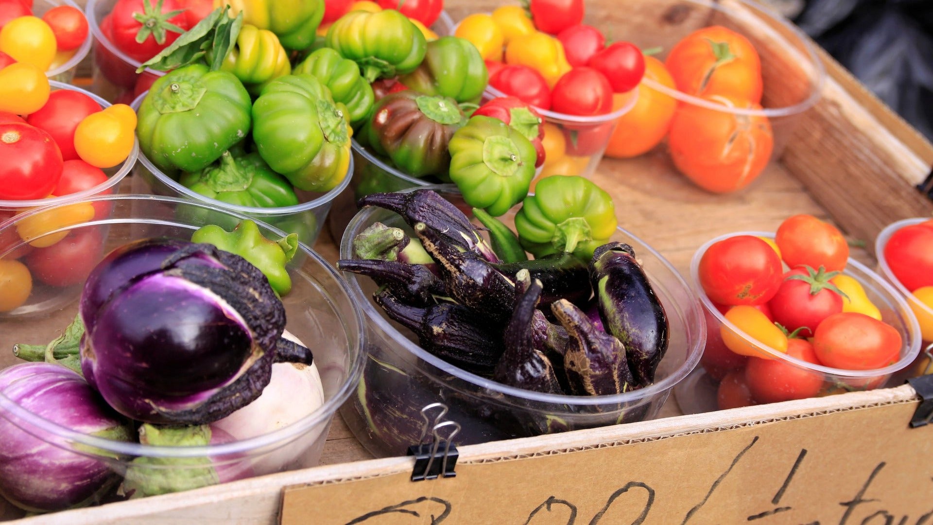 farmers market crop for sale