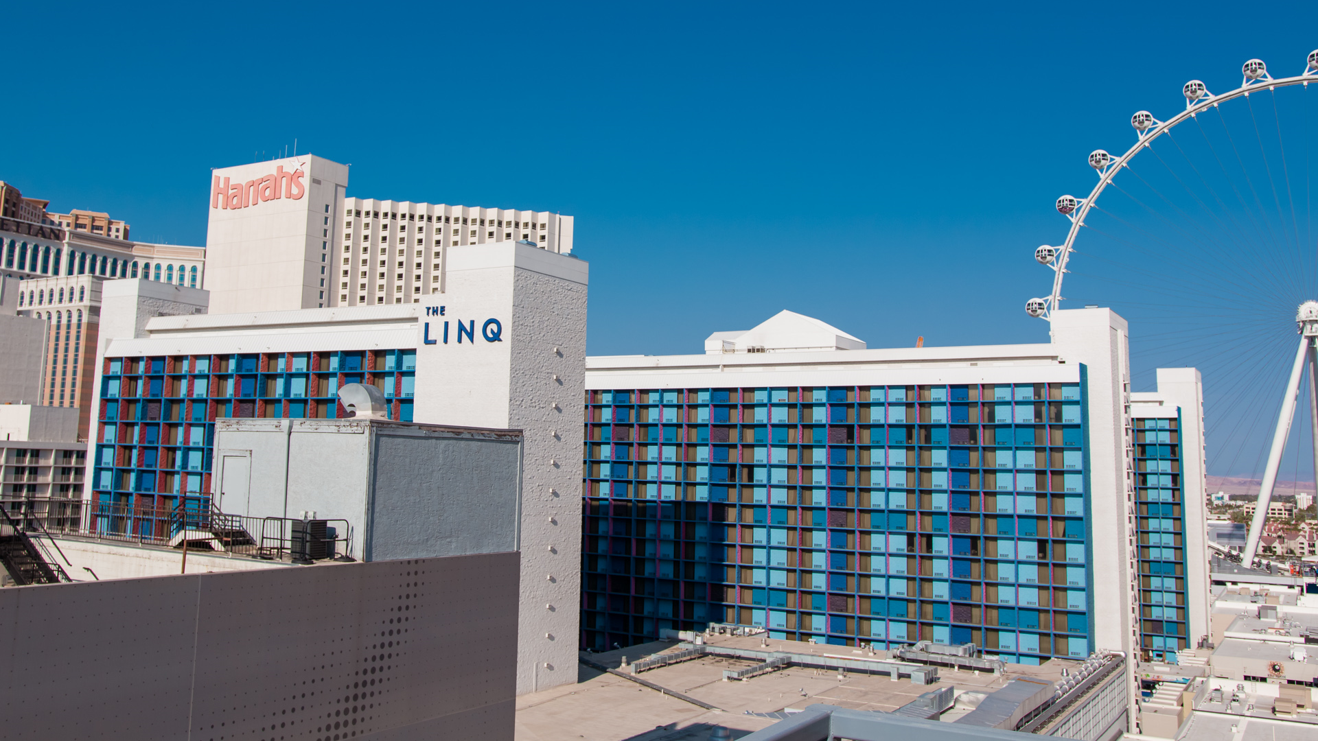 hotel exterior with observation wheel