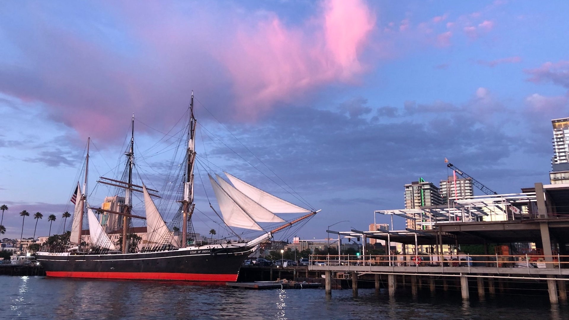 a boat in a port