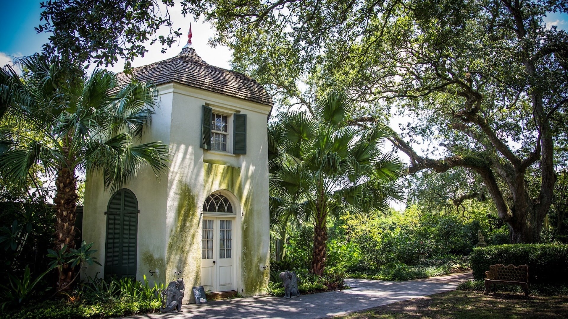 a house with a lot of trees