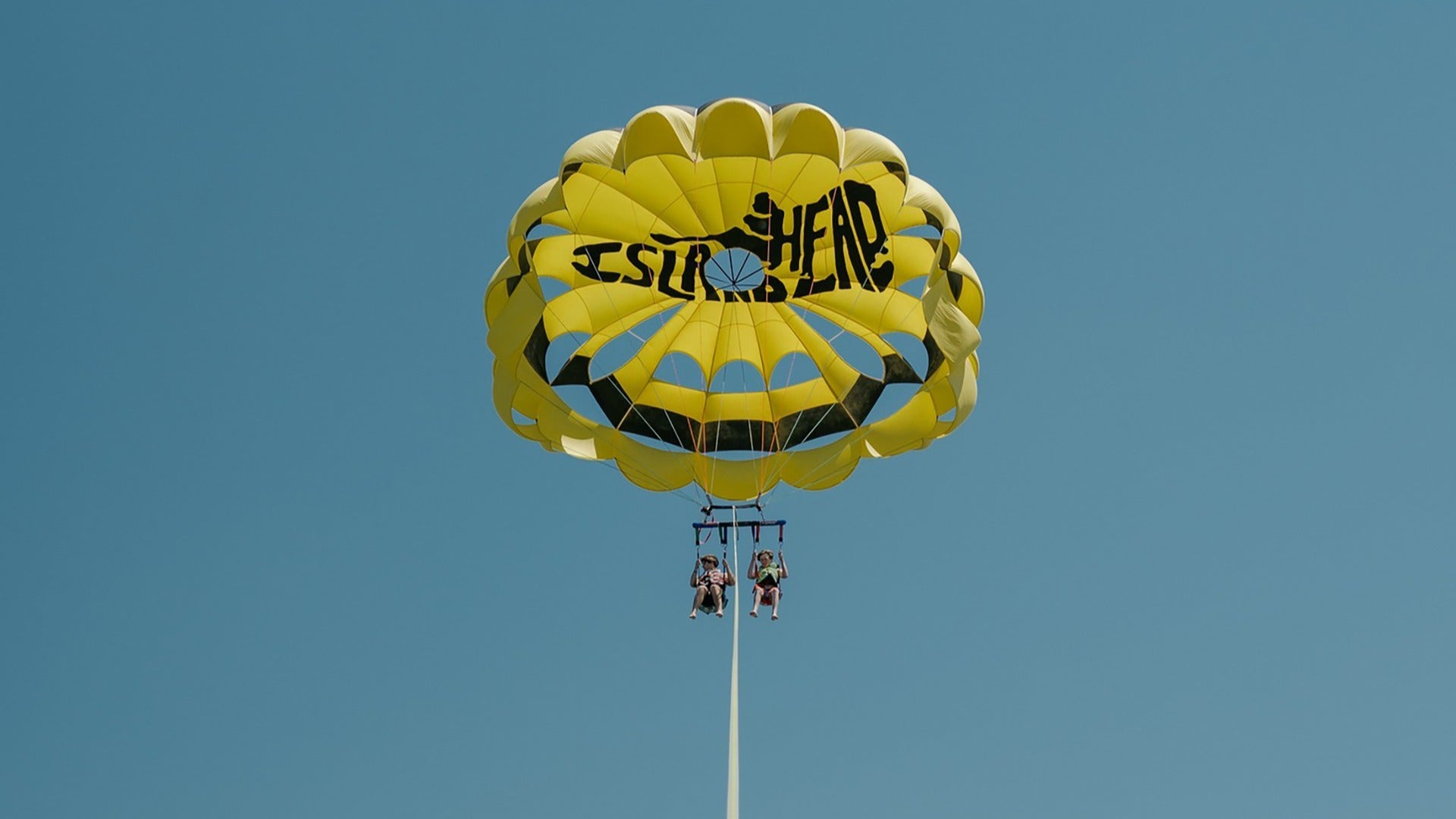 people parasailing