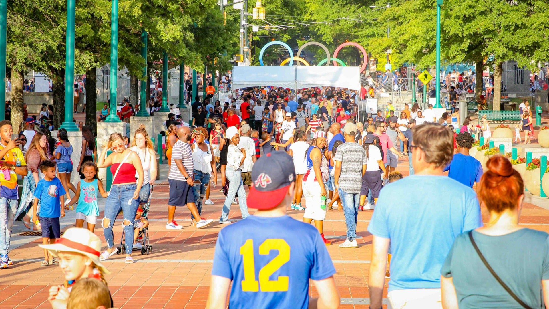 fourth of july event in a park