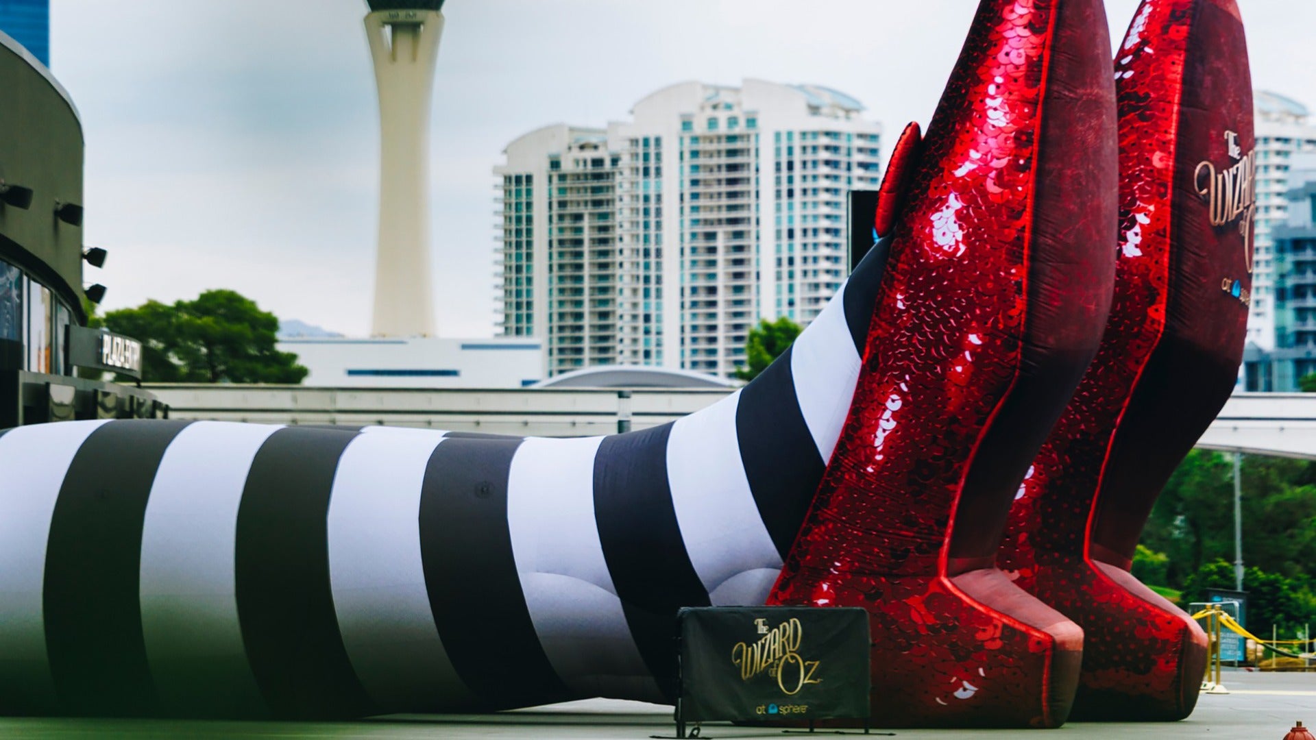 installation promoting a las vegas show
