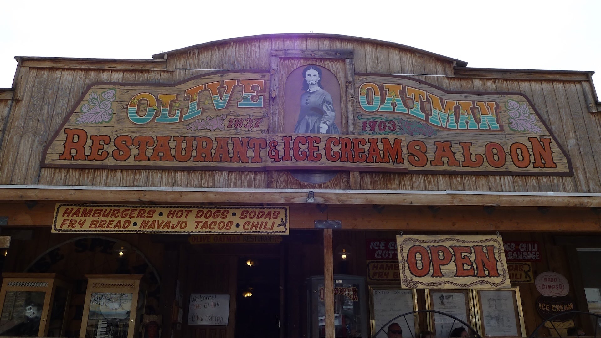 a signage of a restaurant