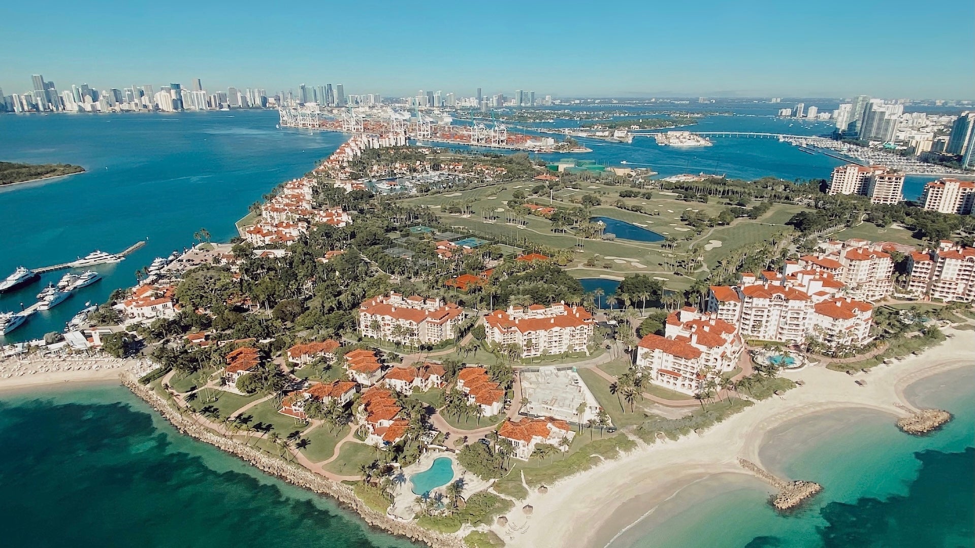 aerial view of a city