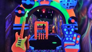 blacklight mini golf course
