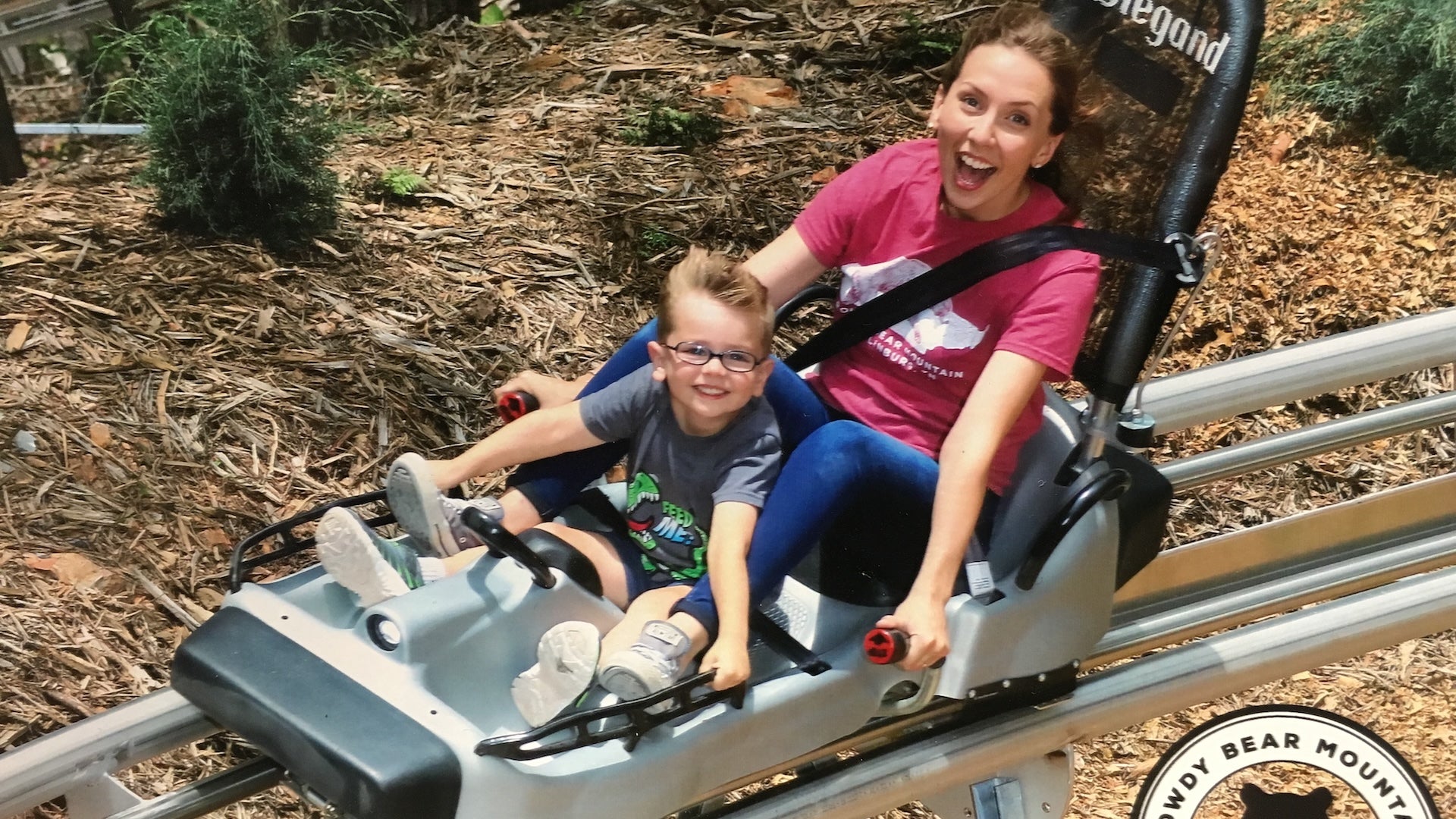 mother and child in a ride