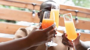 friends toasting drinks