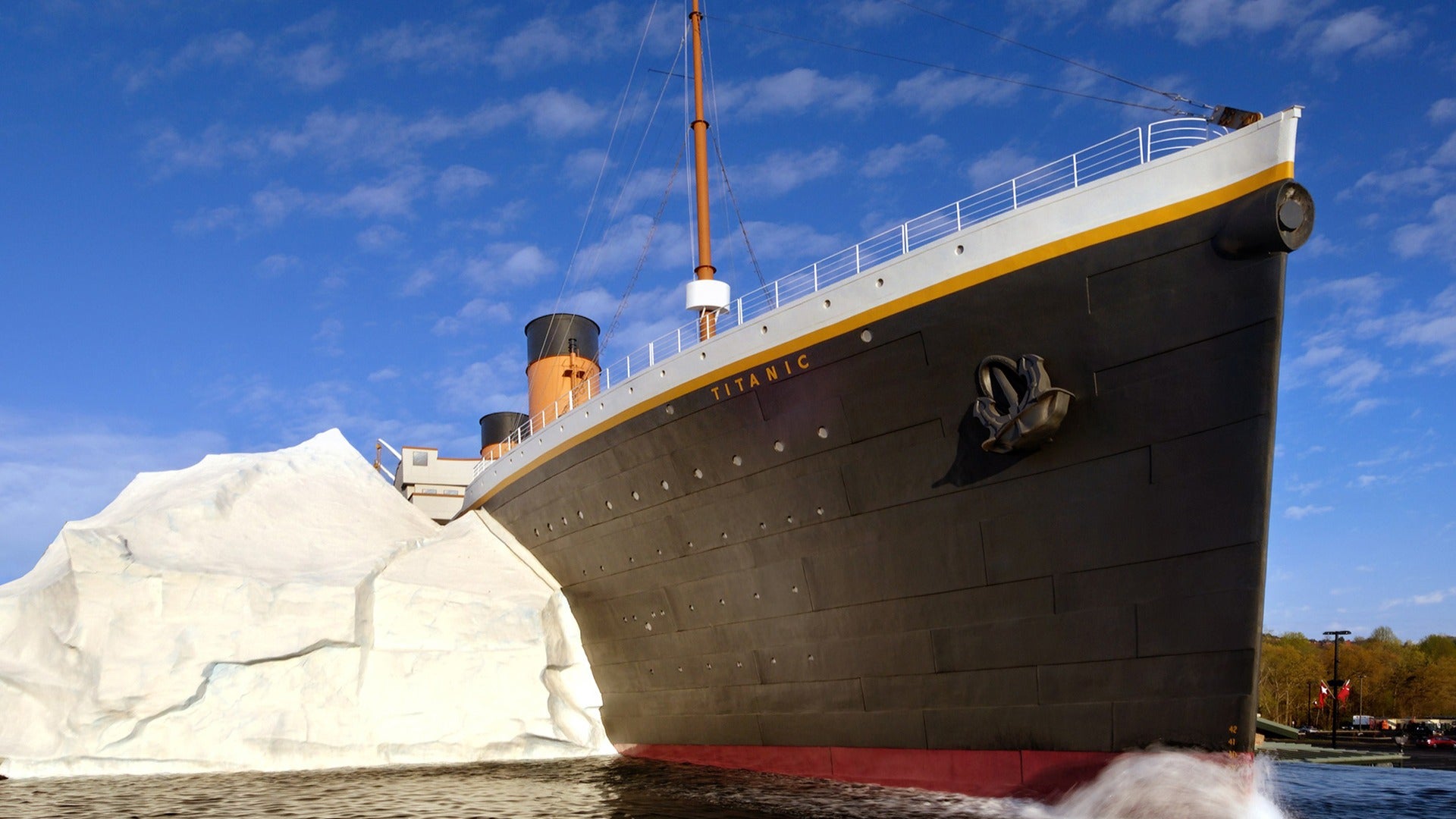 boat museum with an iceberg on the side