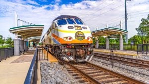 front view of a train