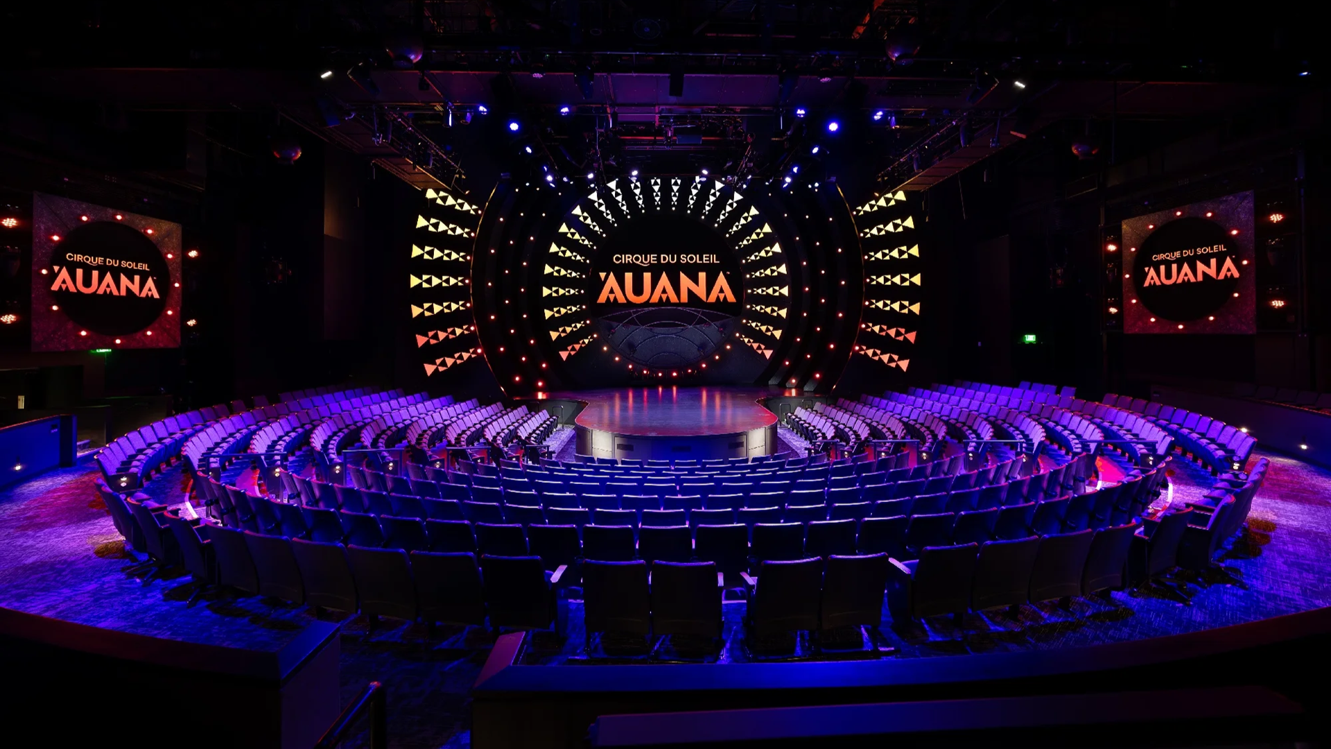 a stage view of a cirque du soleil show