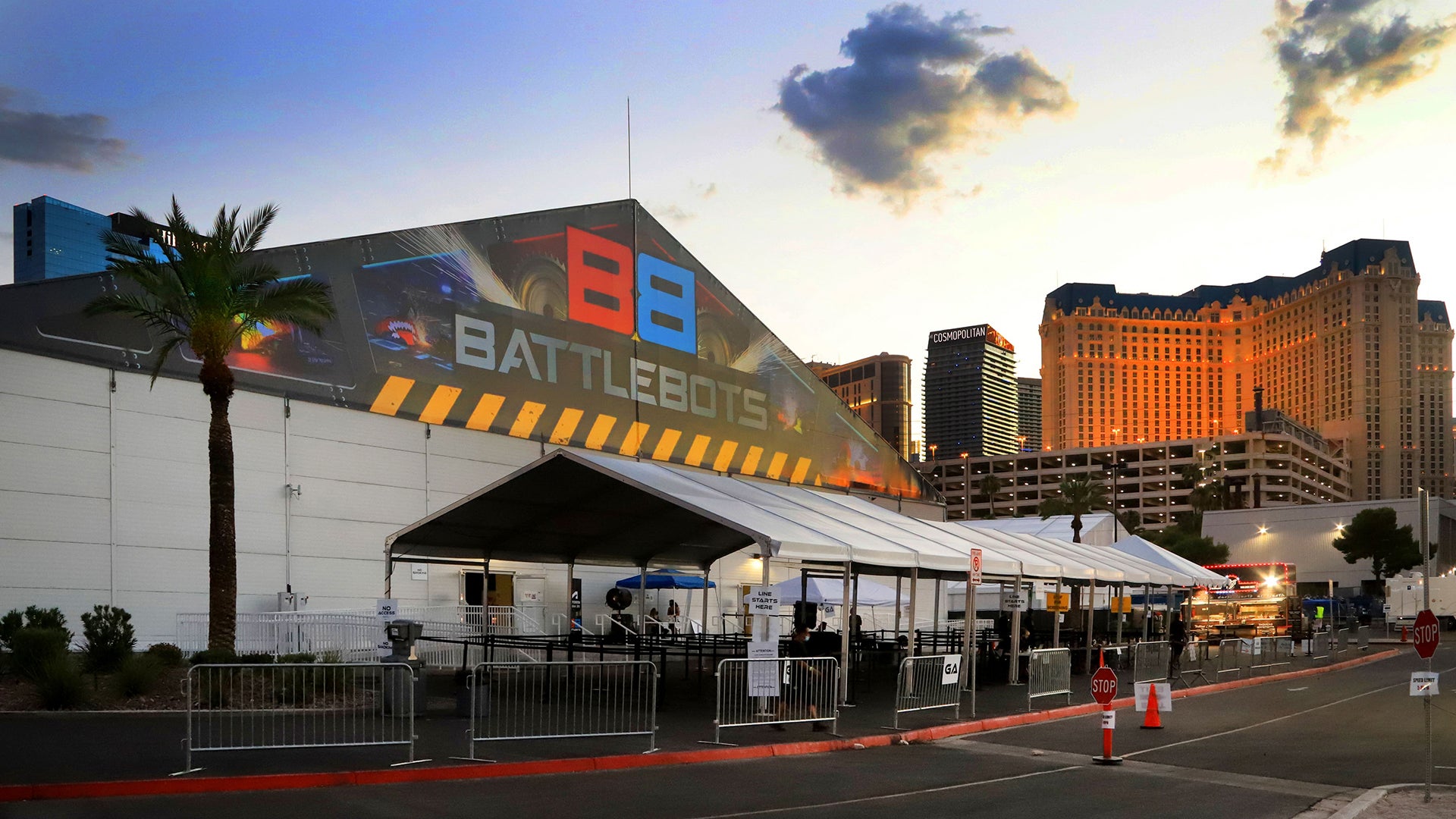 exterior view of battlebots in las vegas