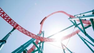 a roller coaster ride