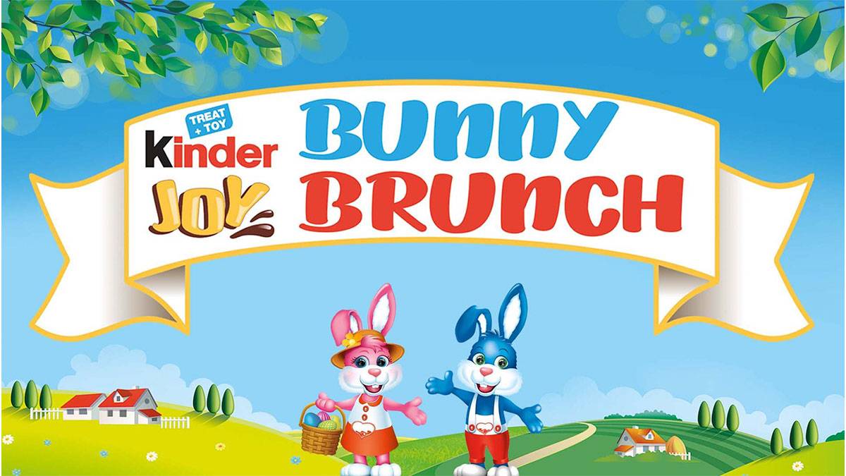 colorful banner for Bunny Brunch event in Phoenix Zoo, Phoenix, Arizona, USA
