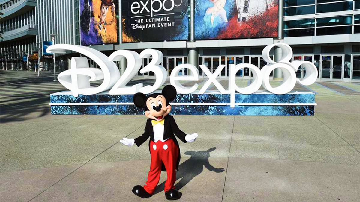 a picture of a mickey mouse at the D23expo