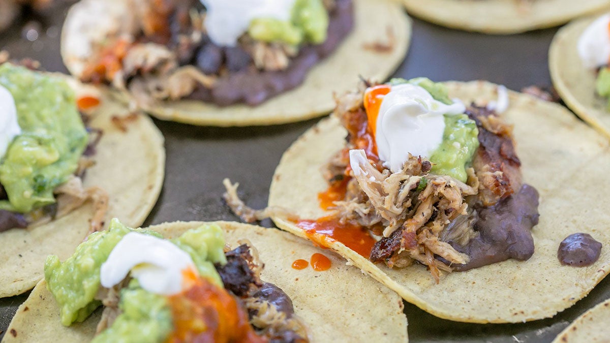 close up of tacos for San Diego restaurant week in San Diego, California, USA